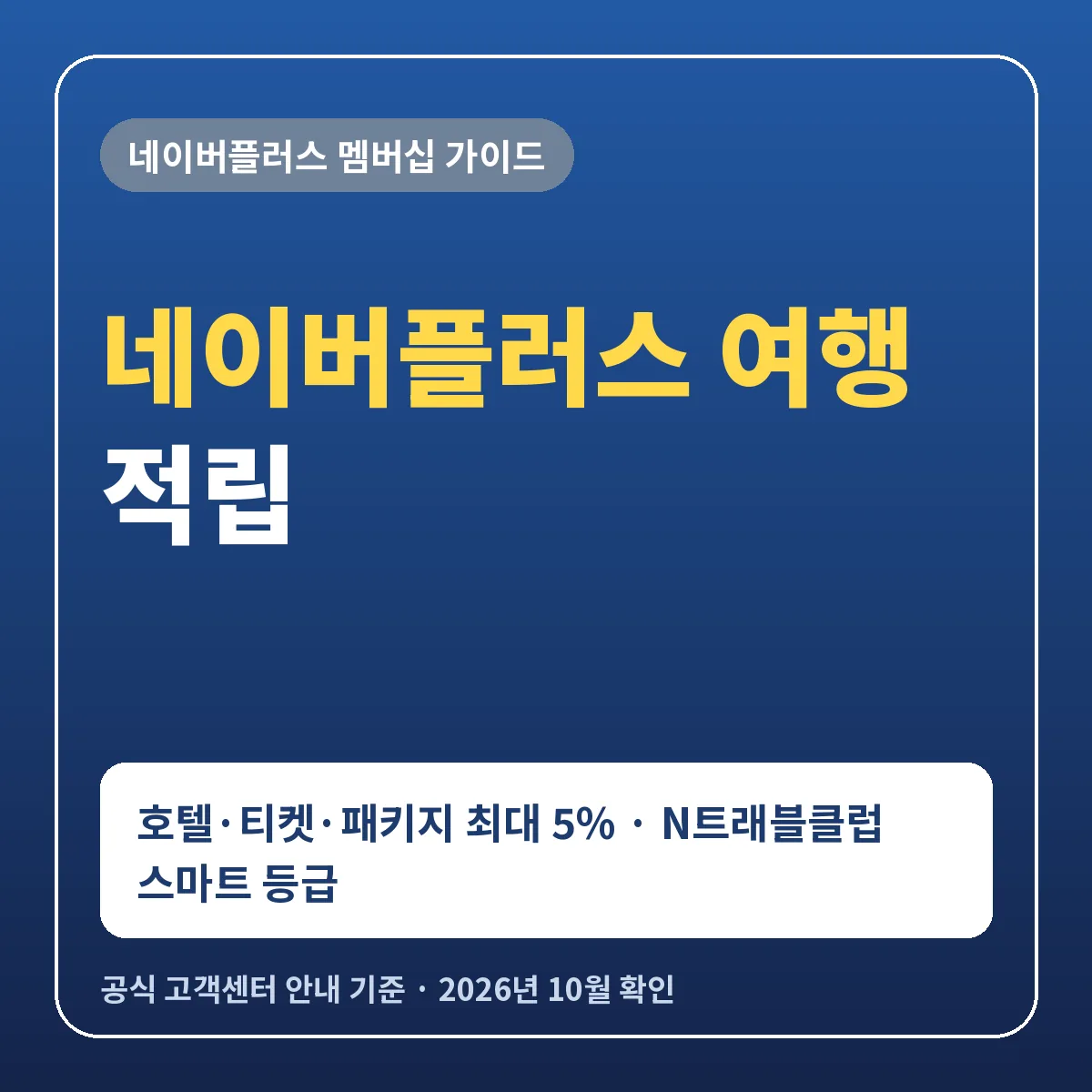 네이버플러스 여행 적립 네이버 여행 호텔 티켓 패키지 최대 5% 추가 적립 N트래블클럽 스마트 등급